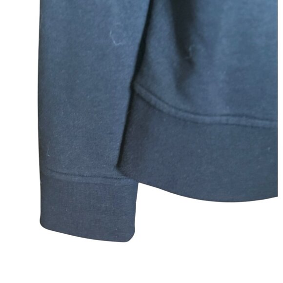 North Face Jacket Mens Full Zip Fleece TKA Stretch Lightweight Black Navy Large - Picture 6 of 13